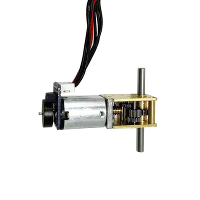 12 V Brush DC Gear Motor With Worm Gearbox for Electric Door Locks