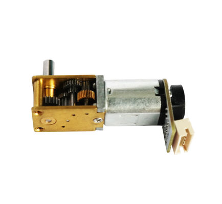 Load Speed 2.4~6( V ) 12250 RPM  Brush DC Gear Motor With Worm Gear Box for Electtric Door Locks